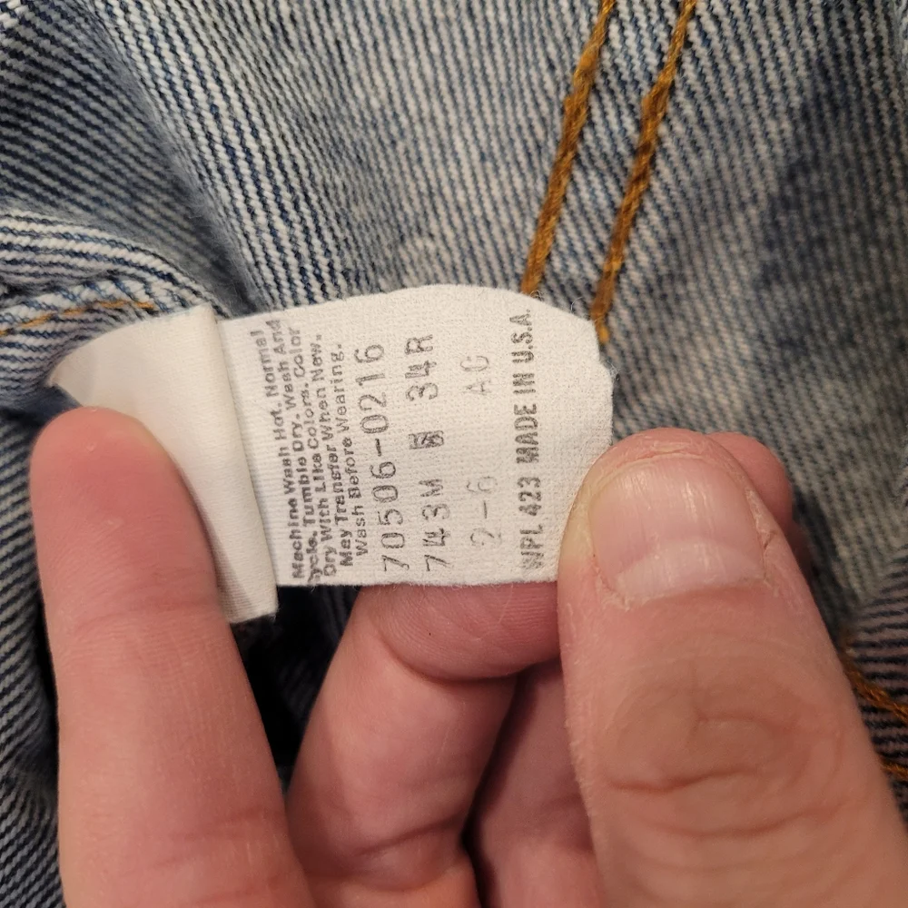 Vintage Levis Pure Denim Jacket - Picture 5 of 13